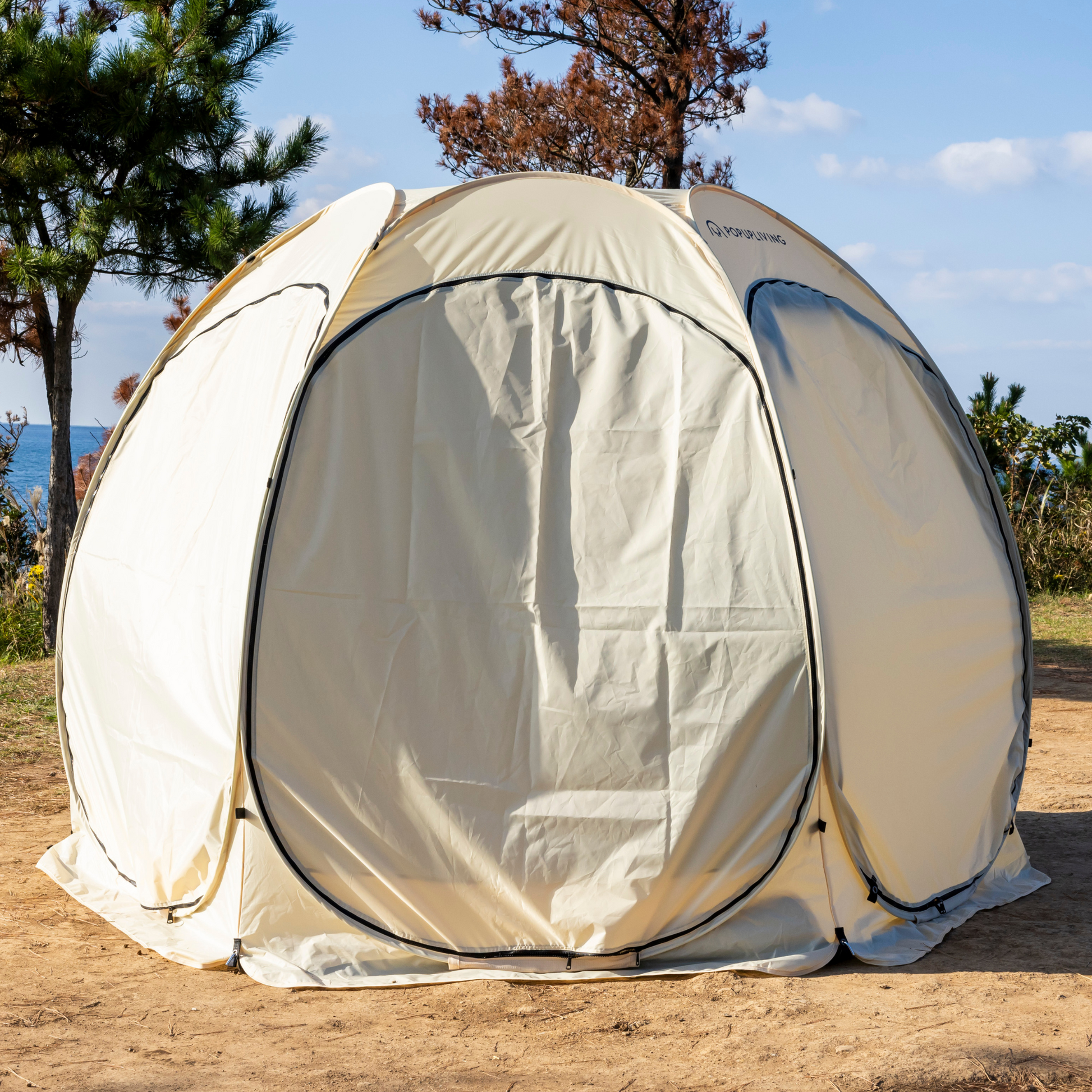 フルセット[ポップアップリビング10'x10'+サイドカバーx4枚+グランド フルセット[ポップアップリビング10'x10'+サイドカバーx4枚+グランド